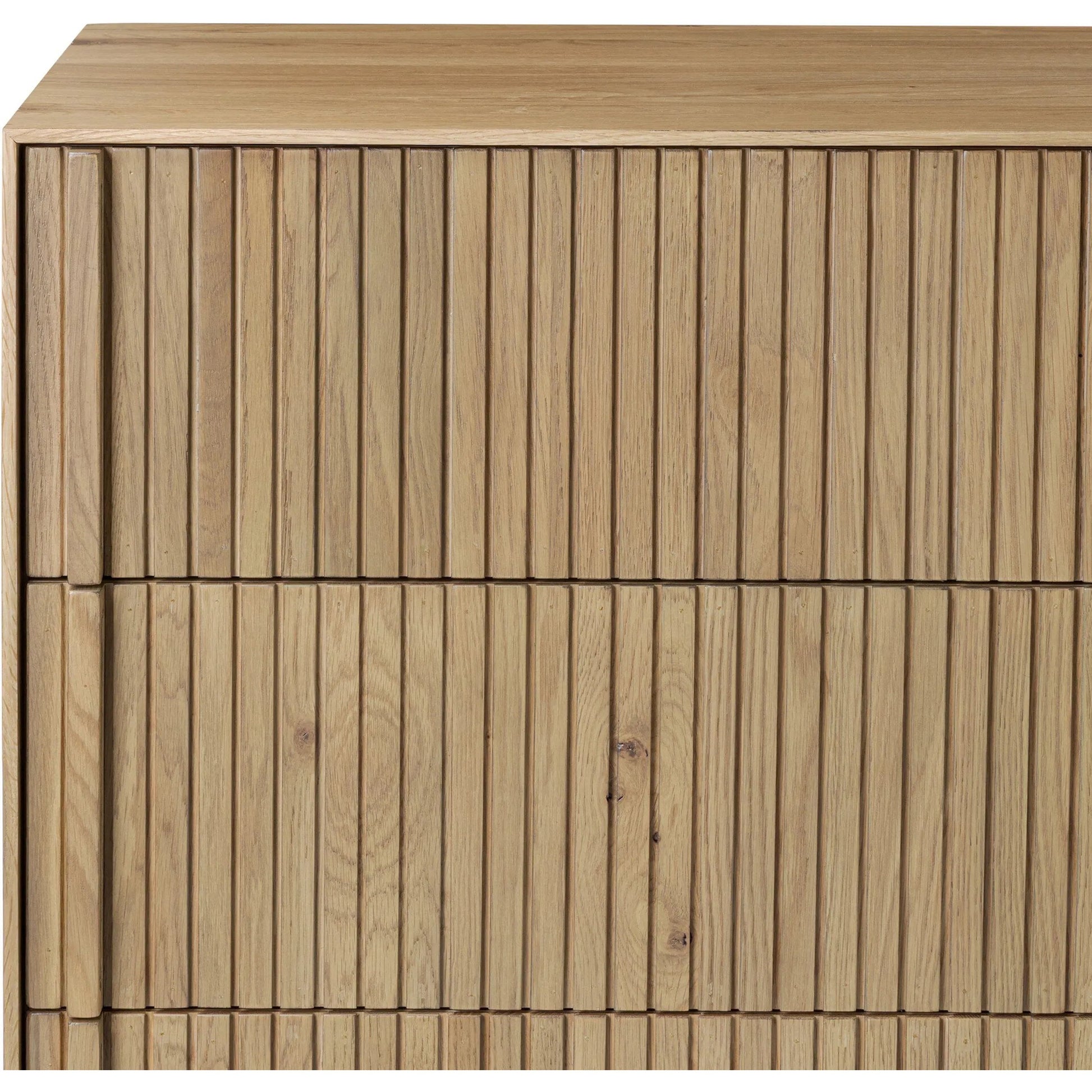 Leo 8 Drawer Dresser by Four Hands. Made from solid oak, thick oak veneer in a unique style.