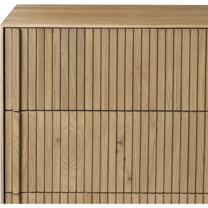 Leo 8 Drawer Dresser by Four Hands. Made from solid oak, thick oak veneer in a unique style.