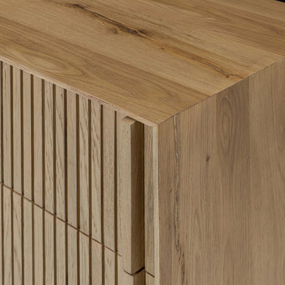 Leo 8 Drawer Dresser by Four Hands. Made from solid oak, thick oak veneer in a unique style.