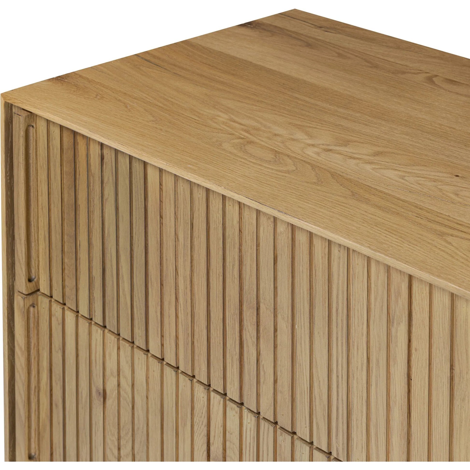 Leo 8 Drawer Dresser by Four Hands. Made from solid oak, thick oak veneer in a unique style.