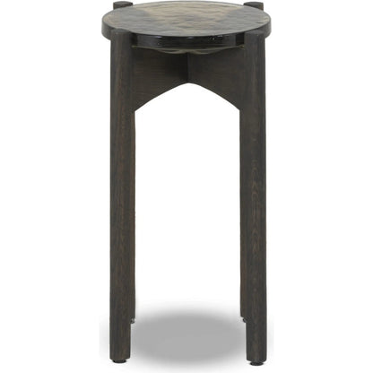 Relo End Table by Four Hands. Made from cast glass, solid oak in a modern style.