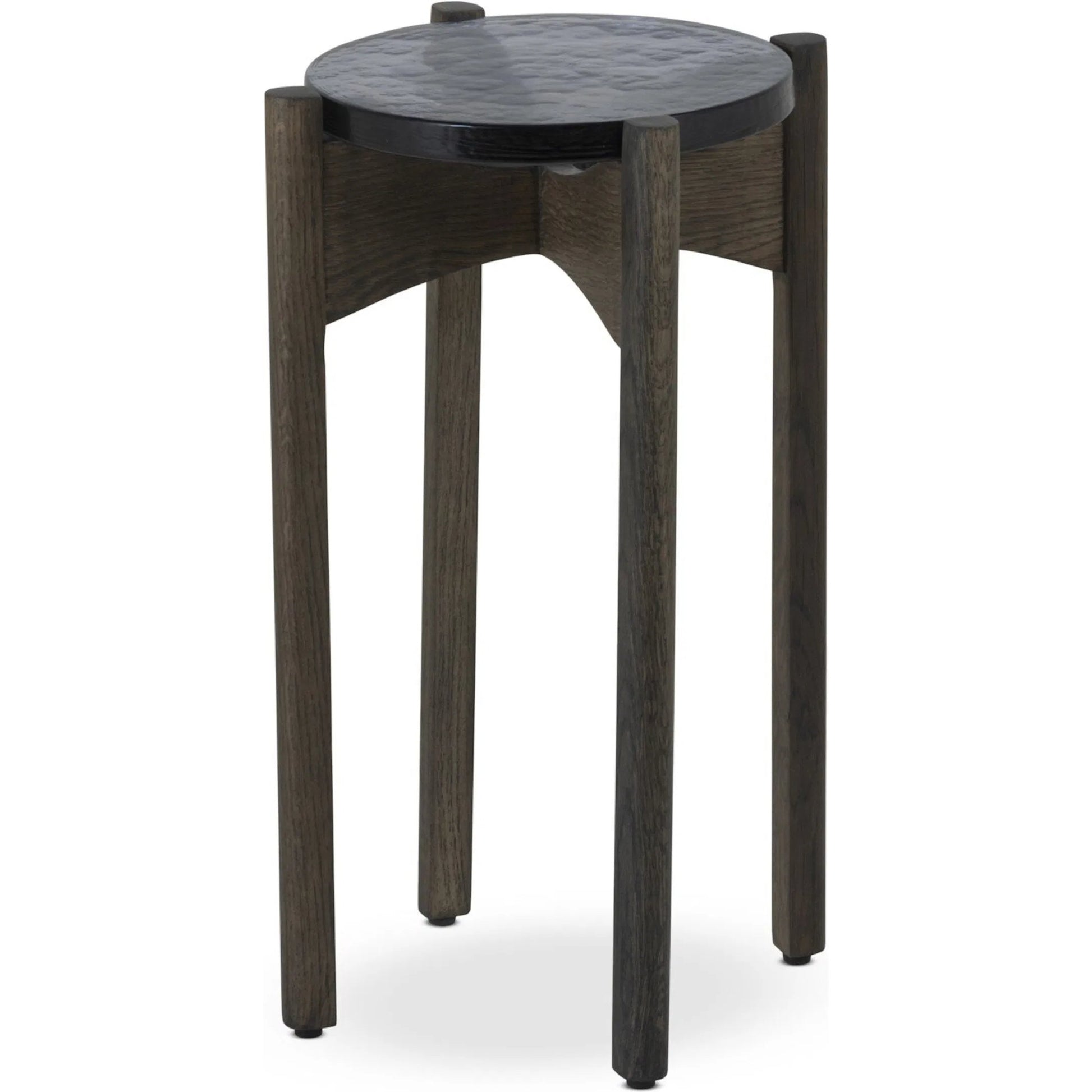 Relo End Table by Four Hands. Made from cast glass, solid oak in a modern style.