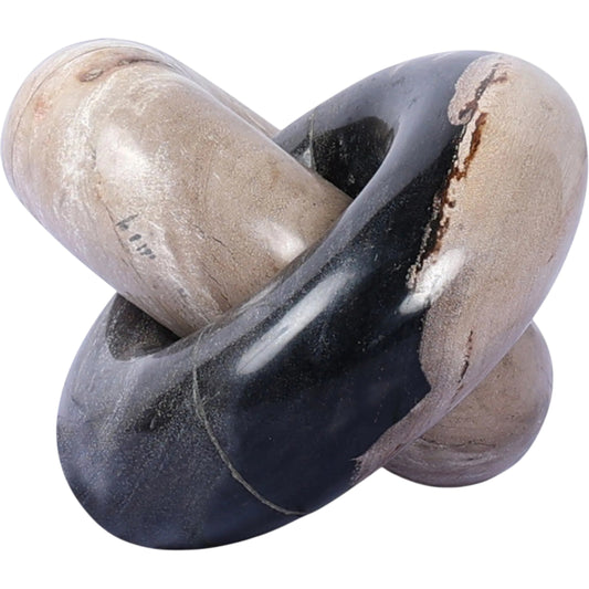 Petrified Wood Knot by Four Hands in dark petrified wood, light petrified wood. Made from petrified wood in a unique style.