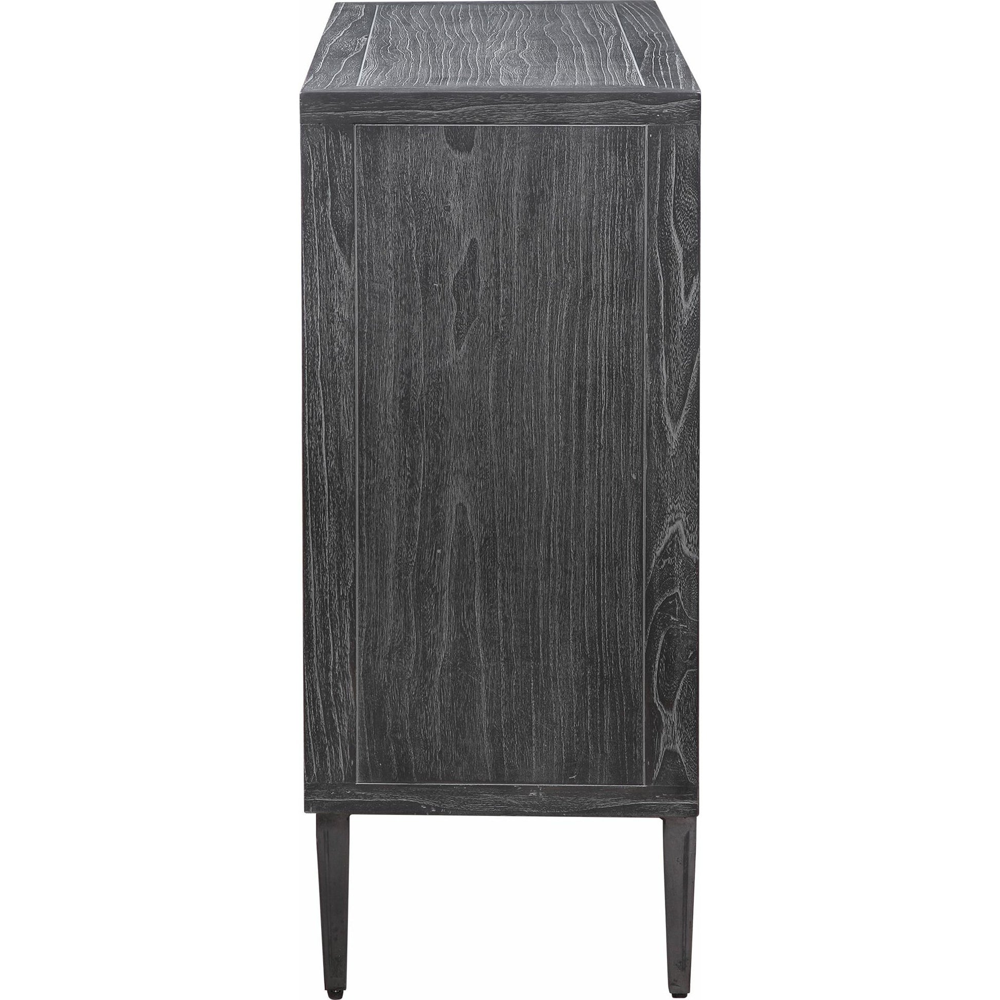 Laurentia Accent Cabinet by Uttermost. Made from elm, elm (venner), oak (venner), iron, plywood in a modern style.