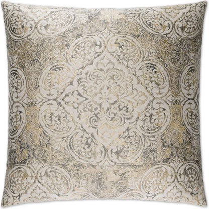 Vogue Pillow by DV Kap Home in pewter. Made from 93% polyester, 7% linen in a traditional style.