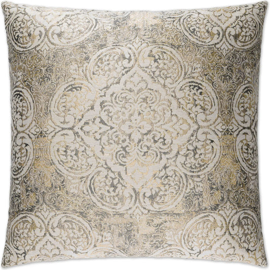 Vogue Pillow by DV Kap Home in pewter. Made from 93% polyester, 7% linen in a unique style.