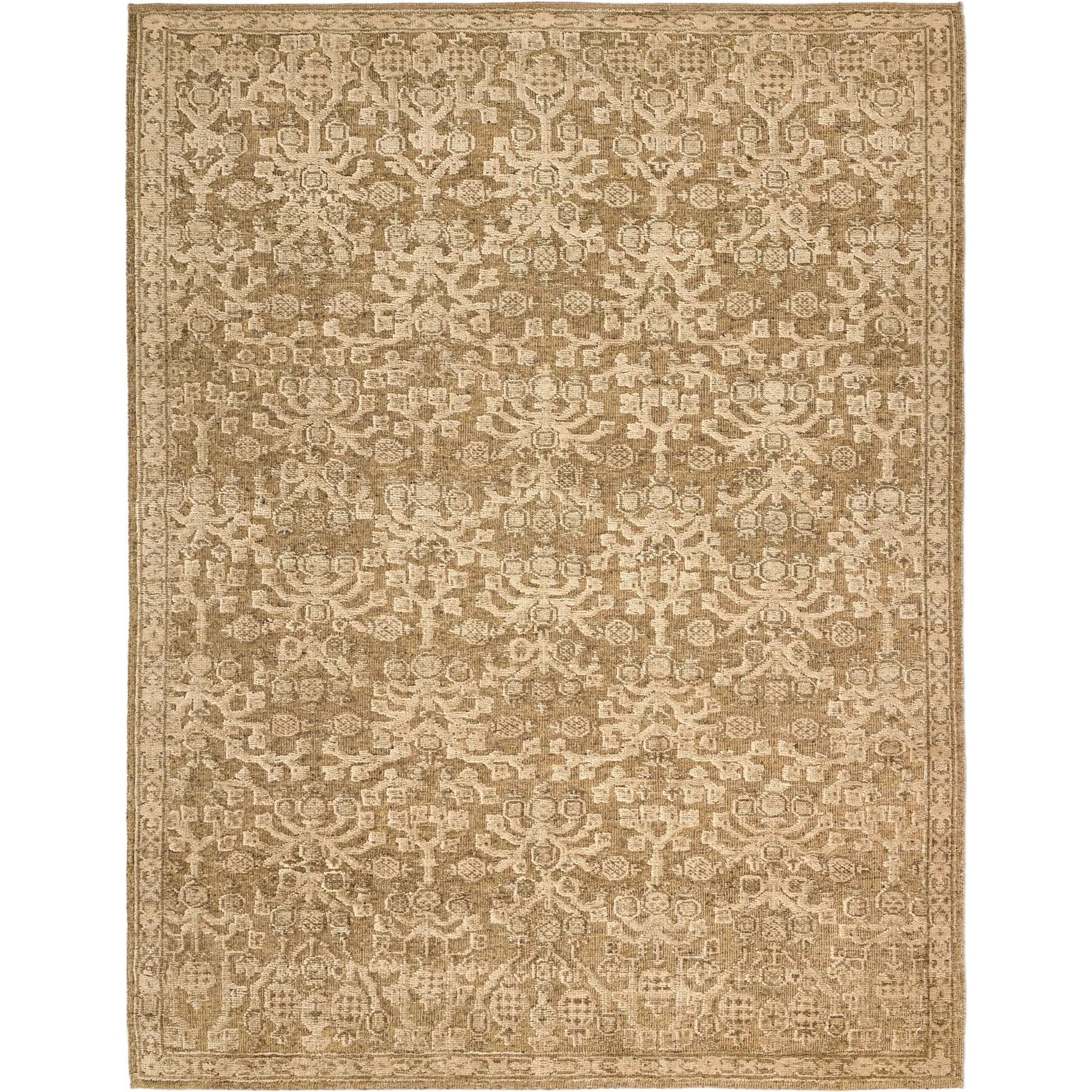 Pacifica Hand-Knotted Rug by Four Hands in pacifica sage. Made from 68% wool, 23% jute, 5% cotton, 4% polyester in a unique style.
