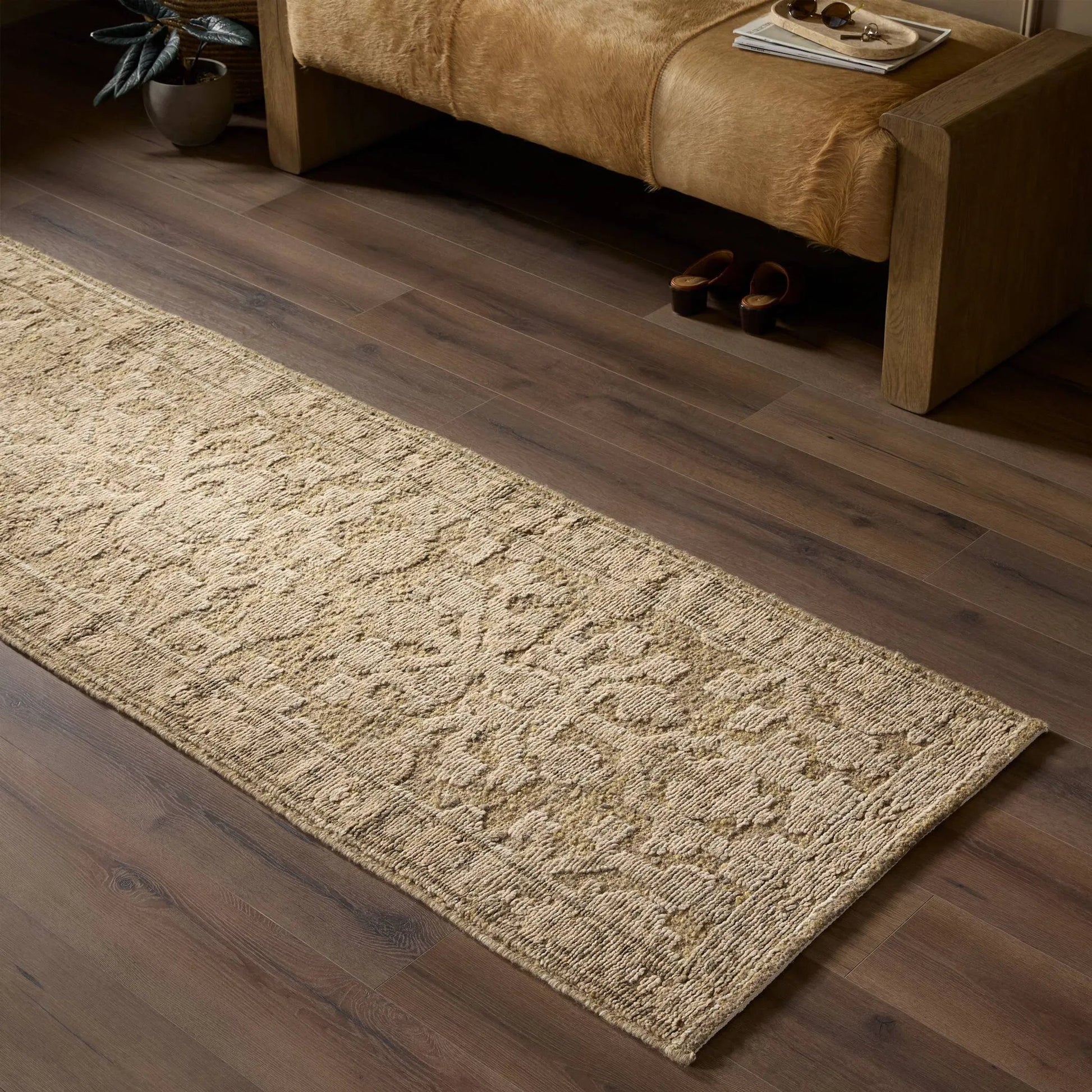 Pacifica Hand-Knotted Rug by Four Hands in pacifica sage. Made from 68% wool, 23% jute, 5% cotton, 4% polyester in a unique style.
