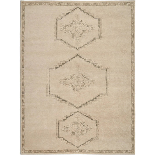 Astana Hand-Knotted Rug by Four Hands in astana fog. Made from 100% wool in a unique style.