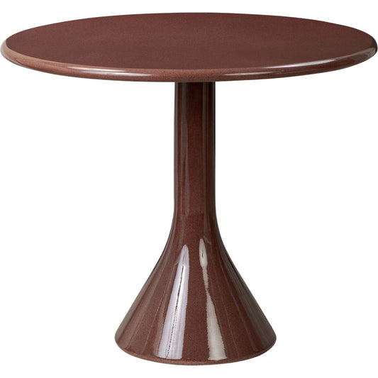 Vernon Dining Table by Four Hands in smooth red concrete. Made from solid concrete in a unique style.