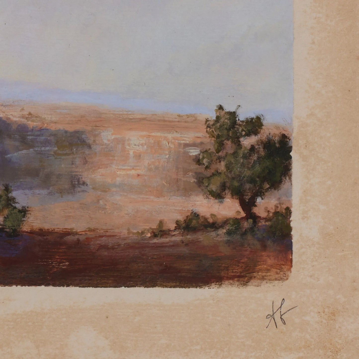 004 SI-2541692,SI-2541693,SI-2541694 | Closeup | Desert III by Aileen Fitzgerald by Four Hands. Made from matte paper in a unique style.