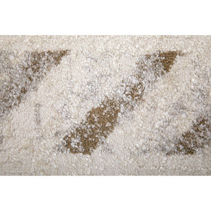 Vancouver Geometric Rug - VNR39NQF by Feizy in ivory, tan, brown. Made from polypropylene, polyester in a unique style.