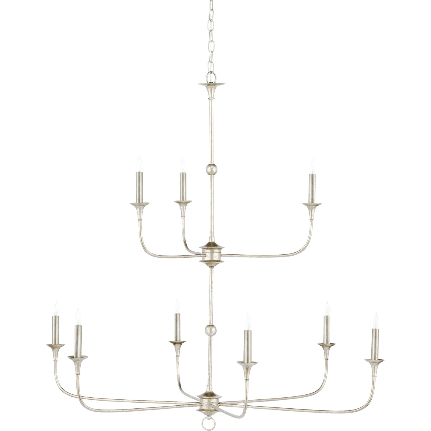008 SI-2387115 | Additional Silo | Nottaway Two-Tier Chandelier by Currey and Company. Made from wrought iron in a traditional style.