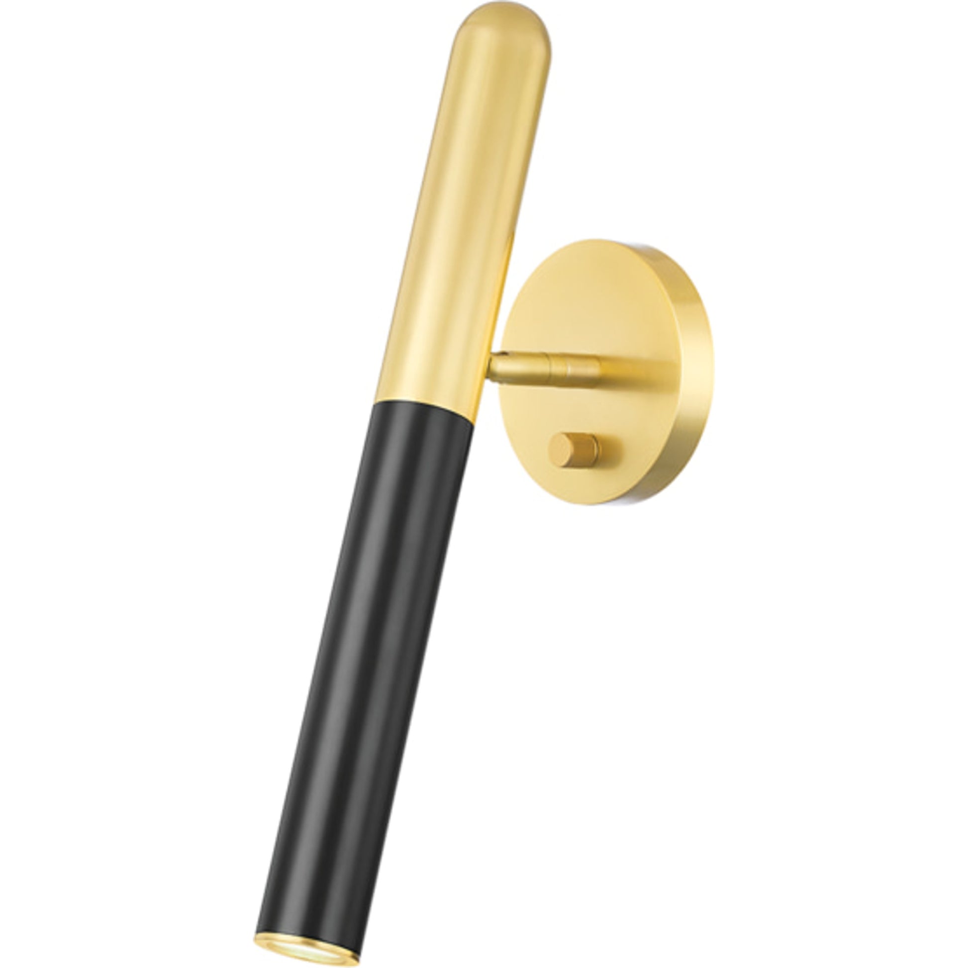 Thurston Wall Sconce by Hudson Valley in aged old bronze. Made from brass in a modern style.