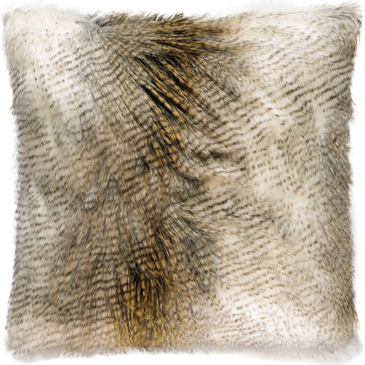 Alaskan Hawk Pillow by DV Kap Home in brown. Made from 80% acrylic / 20% polyester in a unique style.