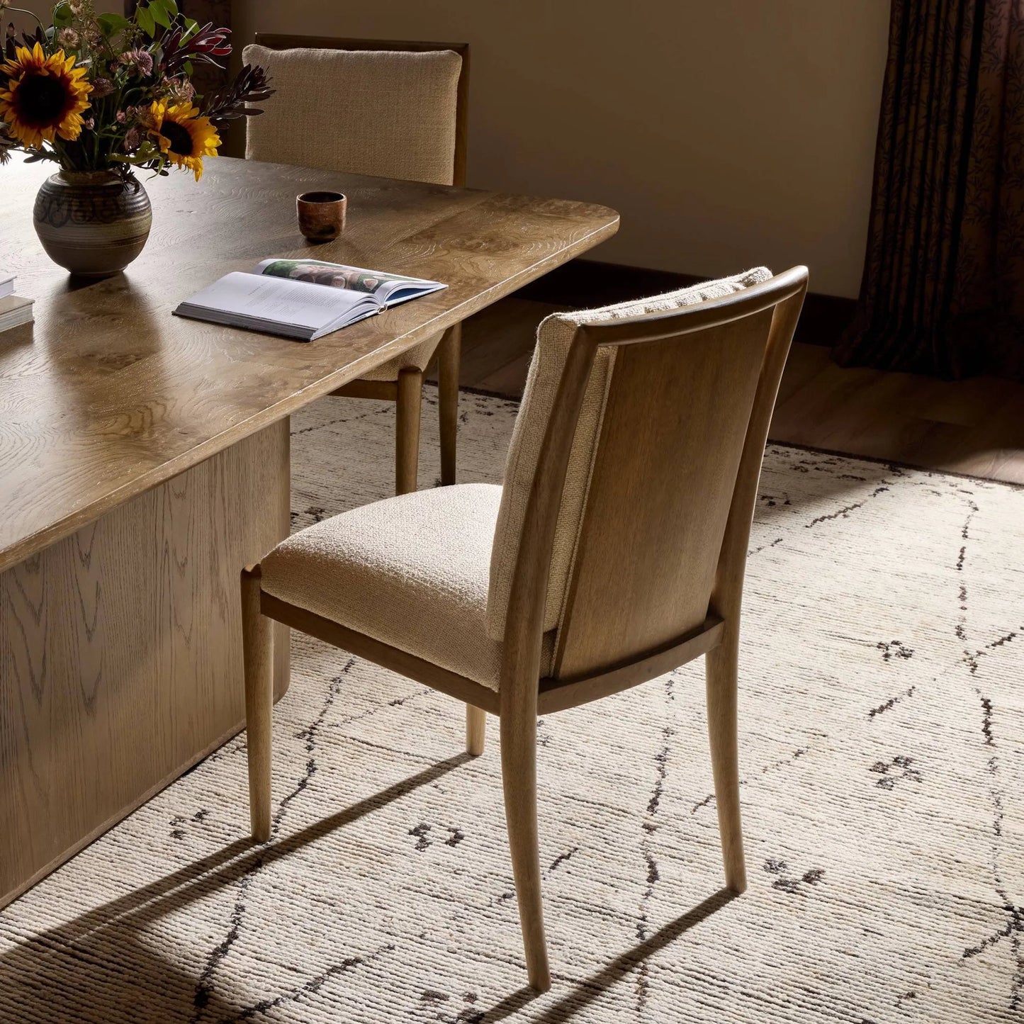 025 SI-2531621 | Lifestyle | Gallagher Dining Chair by Four Hands. Made from unique in a unique style.