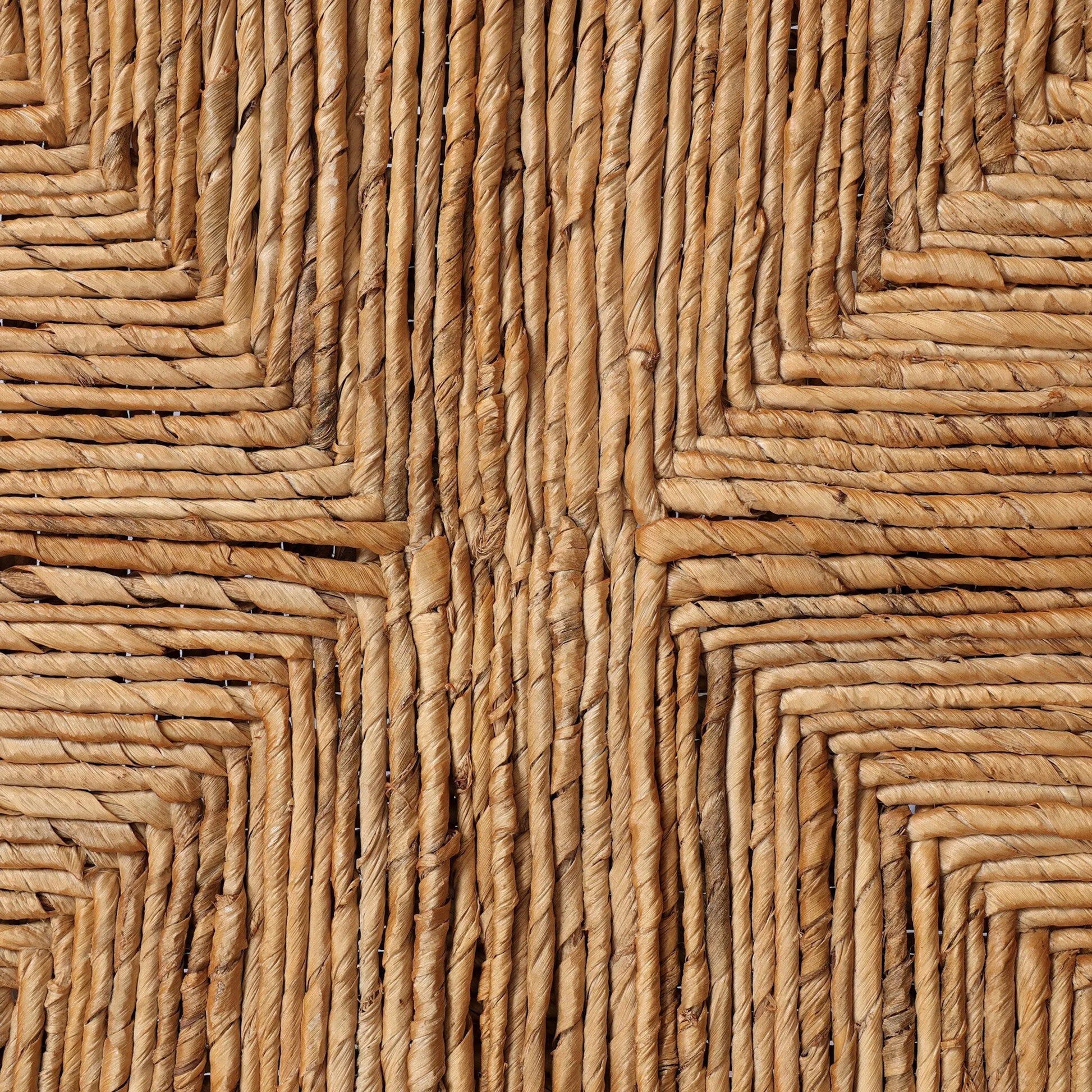 Bovard Dining Chair by Four Hands in stained toasted brown, slight dark bleaching. Made from solid teak, banana leaf in a rustic style.