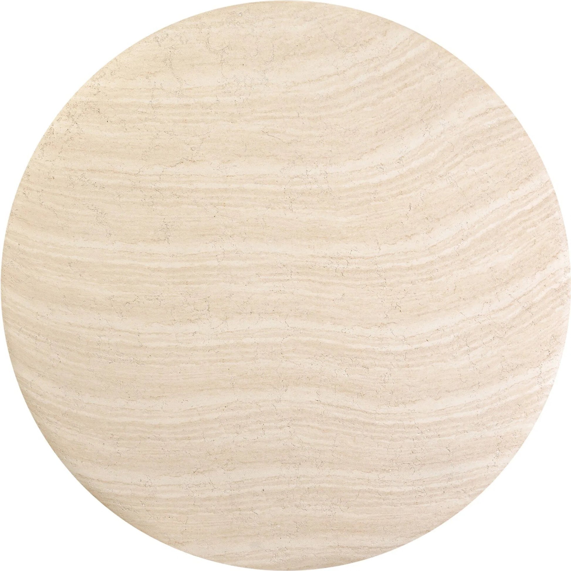 Janice Bistro Table-36" by Four Hands in sand striae. Made from solid concrete in a transitional style.