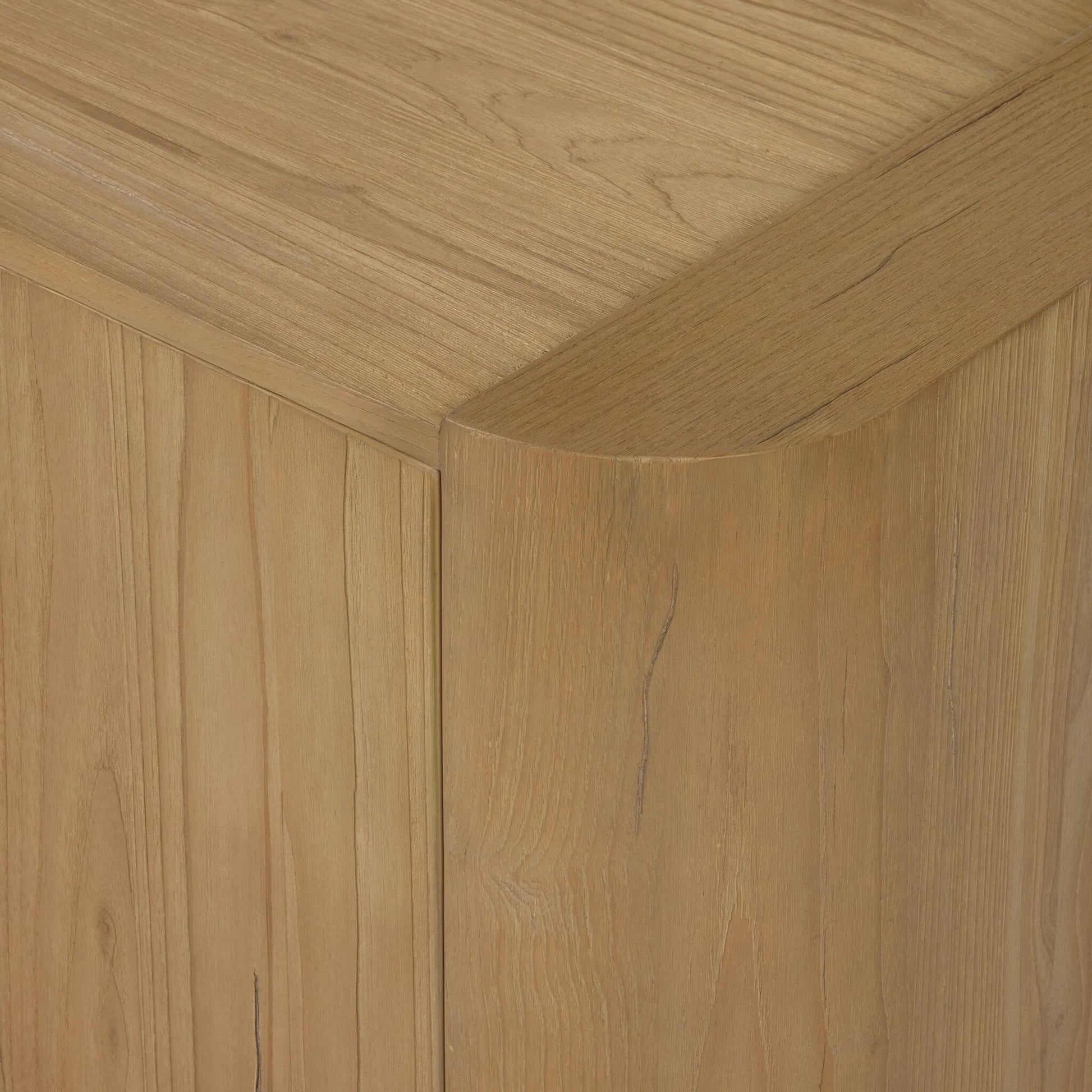 Radius Sideboard by Four Hands in light blonde sungkai veneer. Made from thick sungkai veneer in a transitional style.