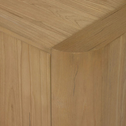 Radius Sideboard by Four Hands in light blonde sungkai veneer. Made from thick sungkai veneer in a transitional style.