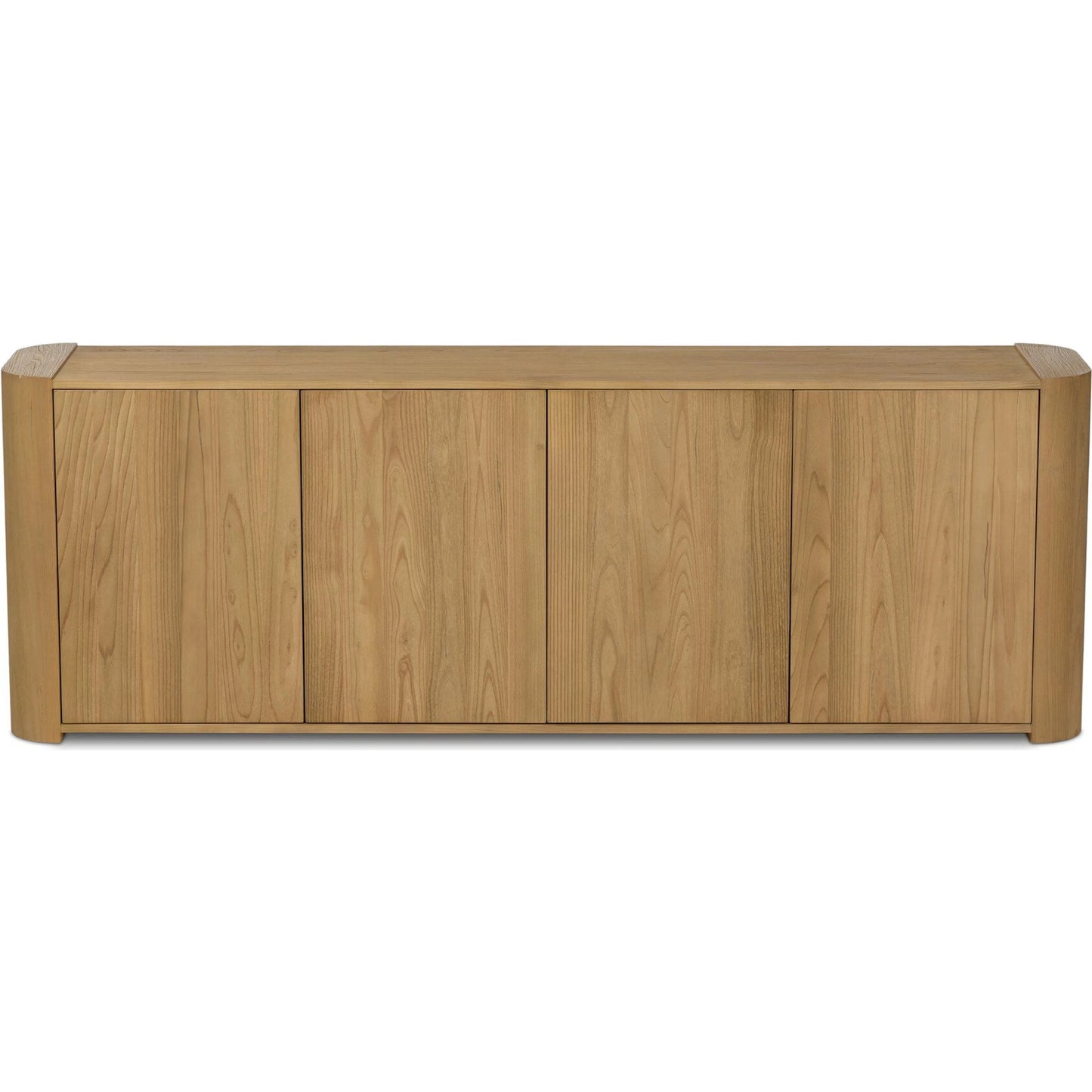 002 SI-2446640 | Additional Silo | Radius Sideboard by Four Hands in light blonde sungkai veneer. Made from thick sungkai veneer in a transitional style.