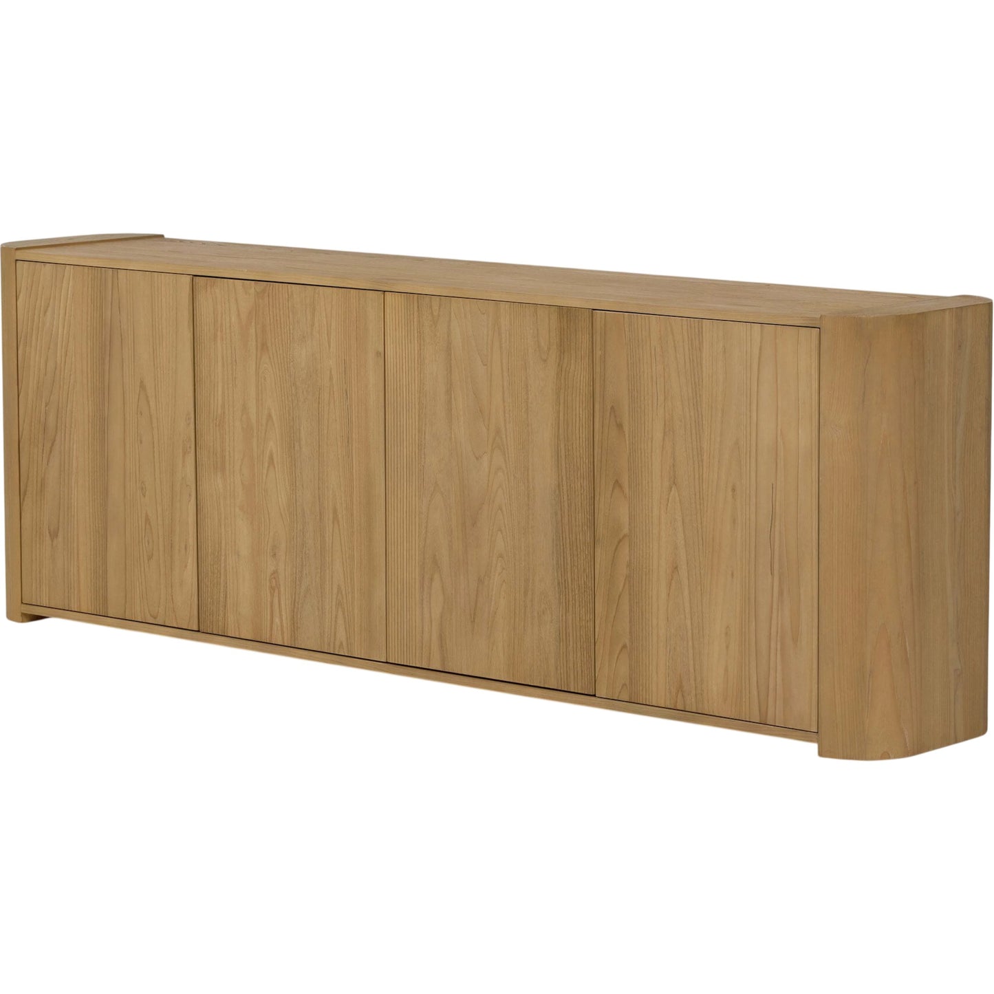 001 SI-2446640 | Primary Silo | Radius Sideboard by Four Hands in light blonde sungkai veneer. Made from thick sungkai veneer in a transitional style.