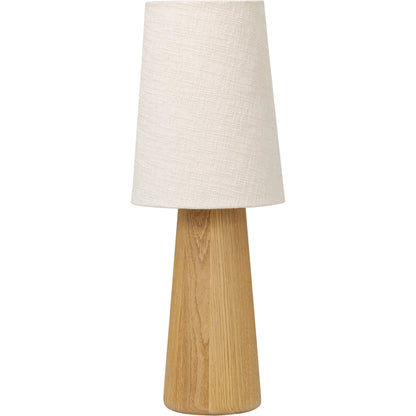 Nora Drum Table Lamp by Four Hands in light oak, antique brass, aged brass. Made from solid oak, steel, brass in a unique style.