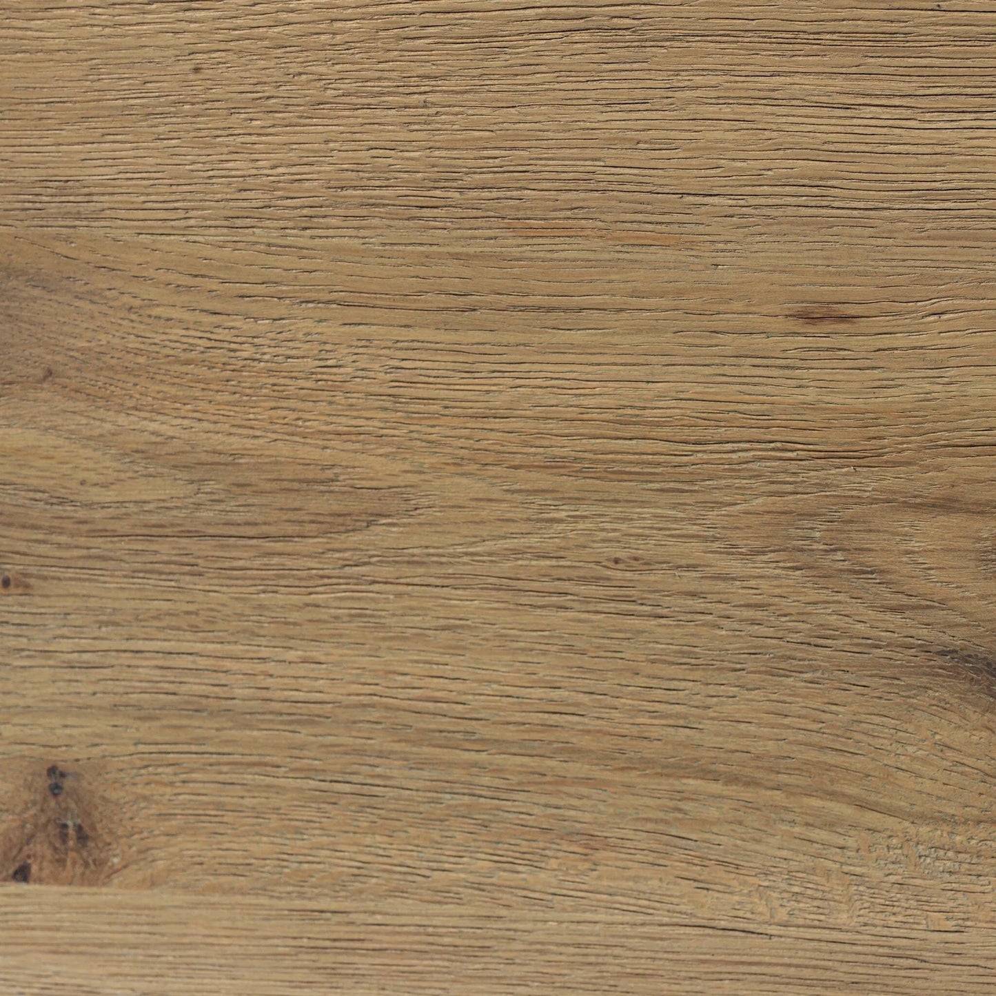 011 SI-2446605 | Closeup | Mariano Chaise by Four Hands in laughlin ochre, aged natural oak veneer. Made from 97% polyester, 3% flax/linen, thick oak veneer, solid oak in a transitional style.