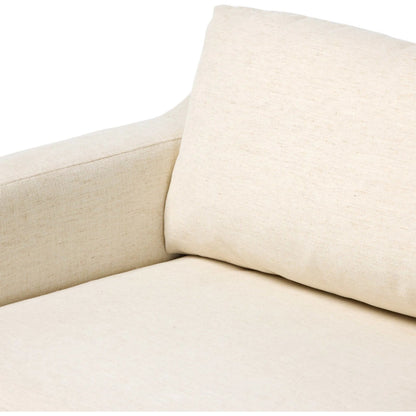 Ulla Sleeper Sofa by Four Hands in crypton nomad snow, warm ash. Made from 92% polyester, 8% flax/linen, solid ash in a unique style.