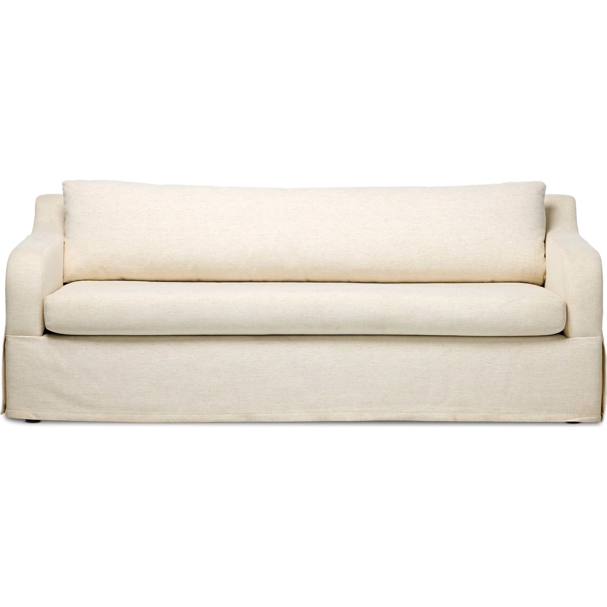 Ulla Sleeper Sofa by Four Hands in crypton nomad snow, warm ash. Made from 92% polyester, 8% flax/linen, solid ash in a unique style.