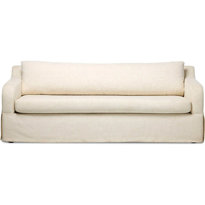 Ulla Sleeper Sofa by Four Hands in crypton nomad snow, warm ash. Made from 92% polyester, 8% flax/linen, solid ash in a unique style.