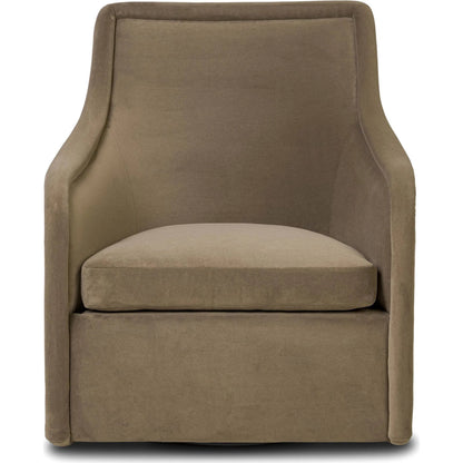 Blaire Swivel Chair by Four Hands in crypton henry coffee. Made from 100% polyester in a transitional style.
