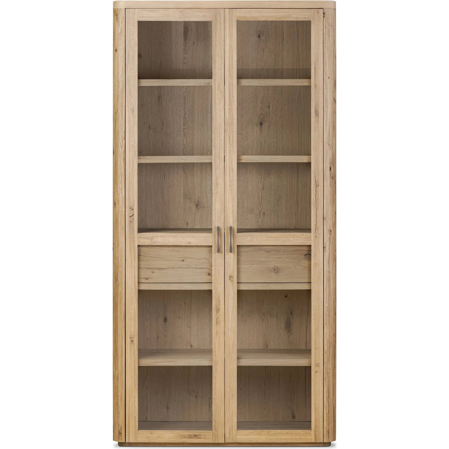 000 SI-2446651 | Primary Silo | Stanton Cabinet by Four Hands in aged smoked oak veneer. Made from thick oak veneer, solid oak in a transitional style.