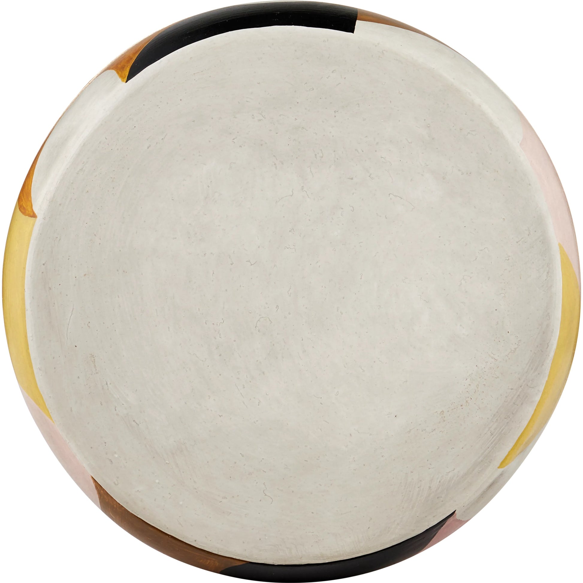 So Nouveau Pink Accent Table by Currey and Company in multicolor. Made from terracotta in a modern style.
