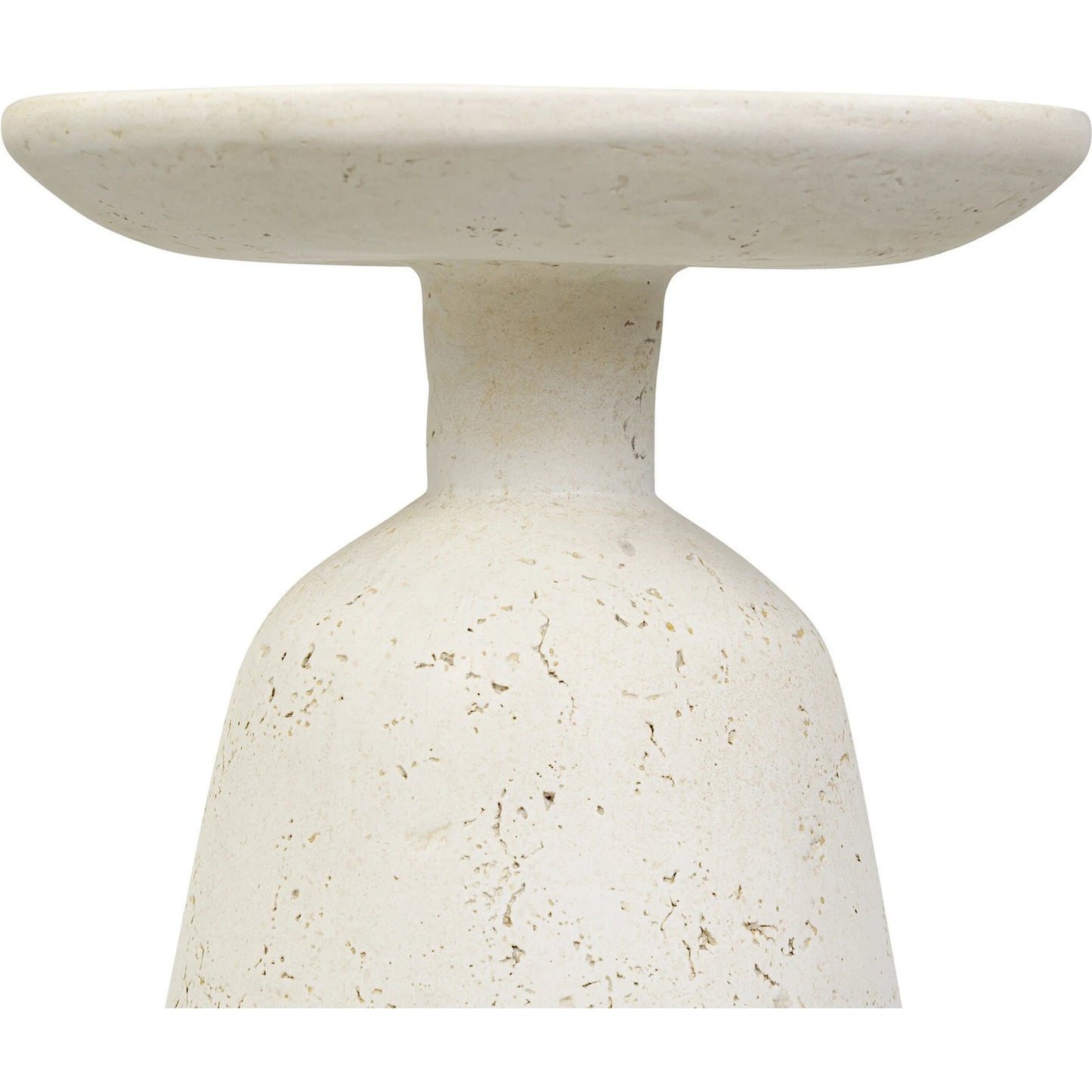 006 SI-2446642 | Closeup | Ramara Outdoor Nesting End Table by Four Hands in aged white concrete. Made from solid concrete in a transitional style.