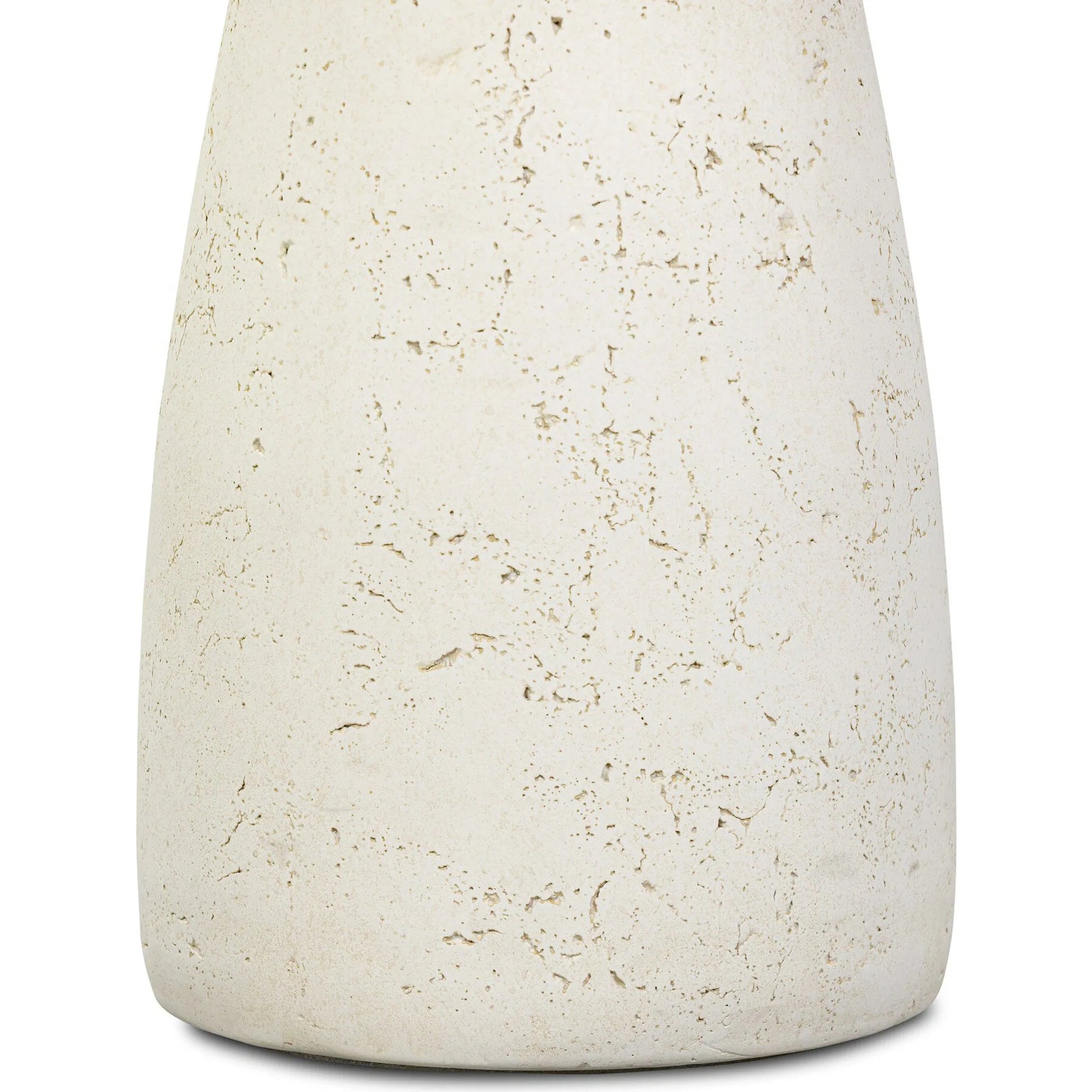 Ramara Outdoor Nesting End Table by Four Hands in aged white concrete. Made from solid concrete in a transitional style.