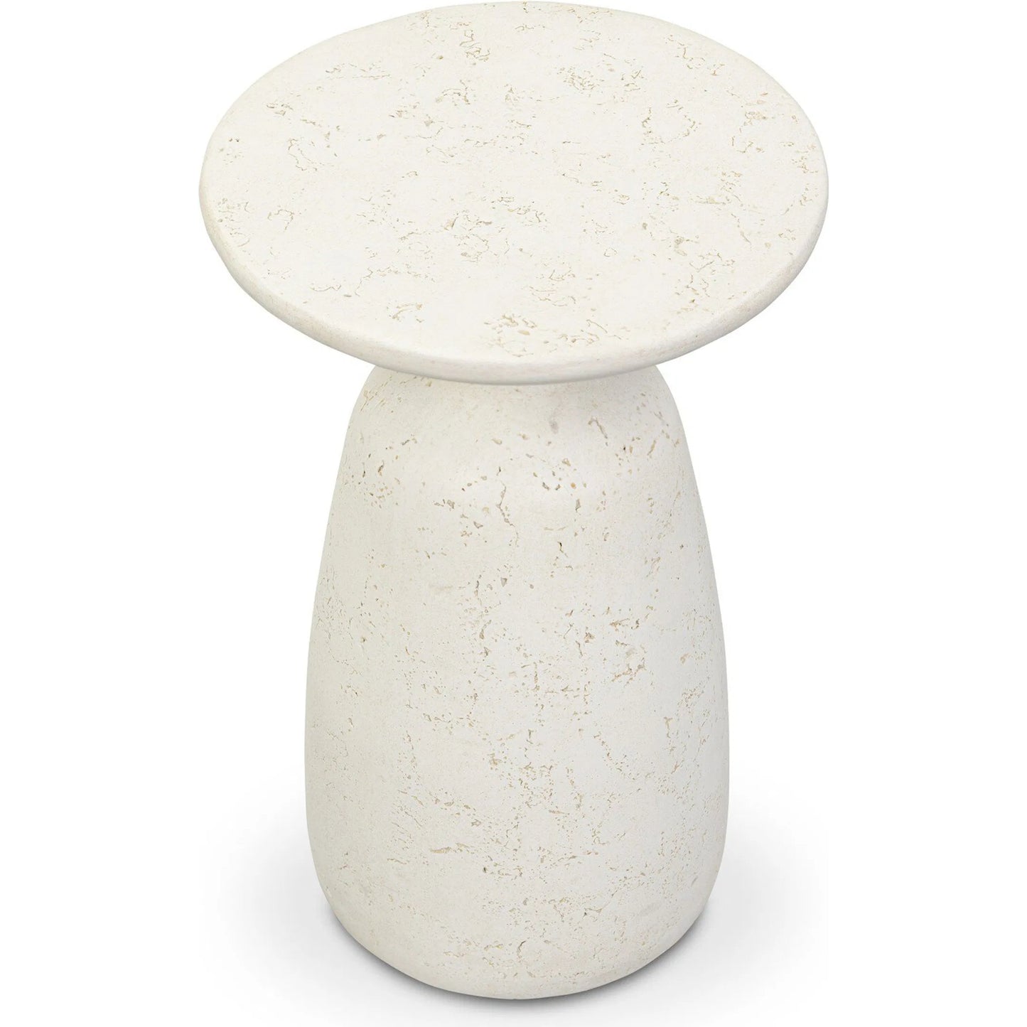 000 SI-2446642 | Additional Silo | Ramara Outdoor Nesting End Table by Four Hands in aged white concrete. Made from solid concrete in a transitional style.