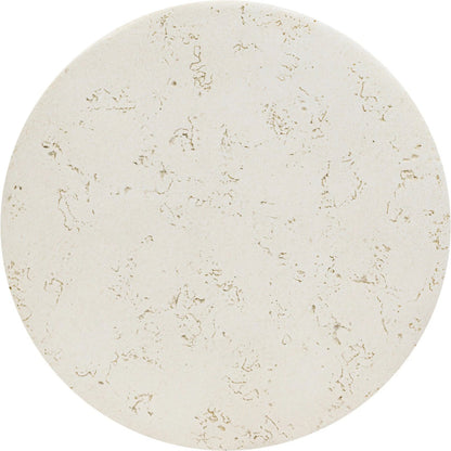 Ramara Outdoor Nesting End Table by Four Hands in aged white concrete. Made from solid concrete in a transitional style.