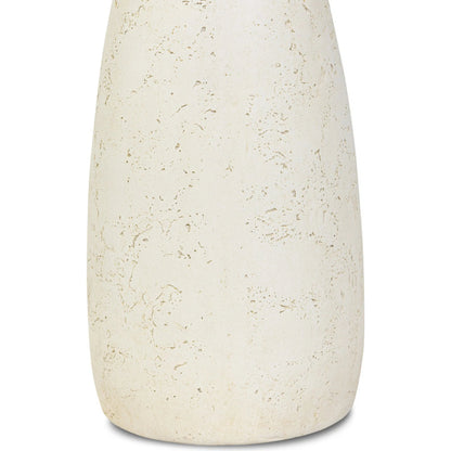Ramara Outdoor Nesting End Table by Four Hands in aged white concrete. Made from solid concrete in a transitional style.