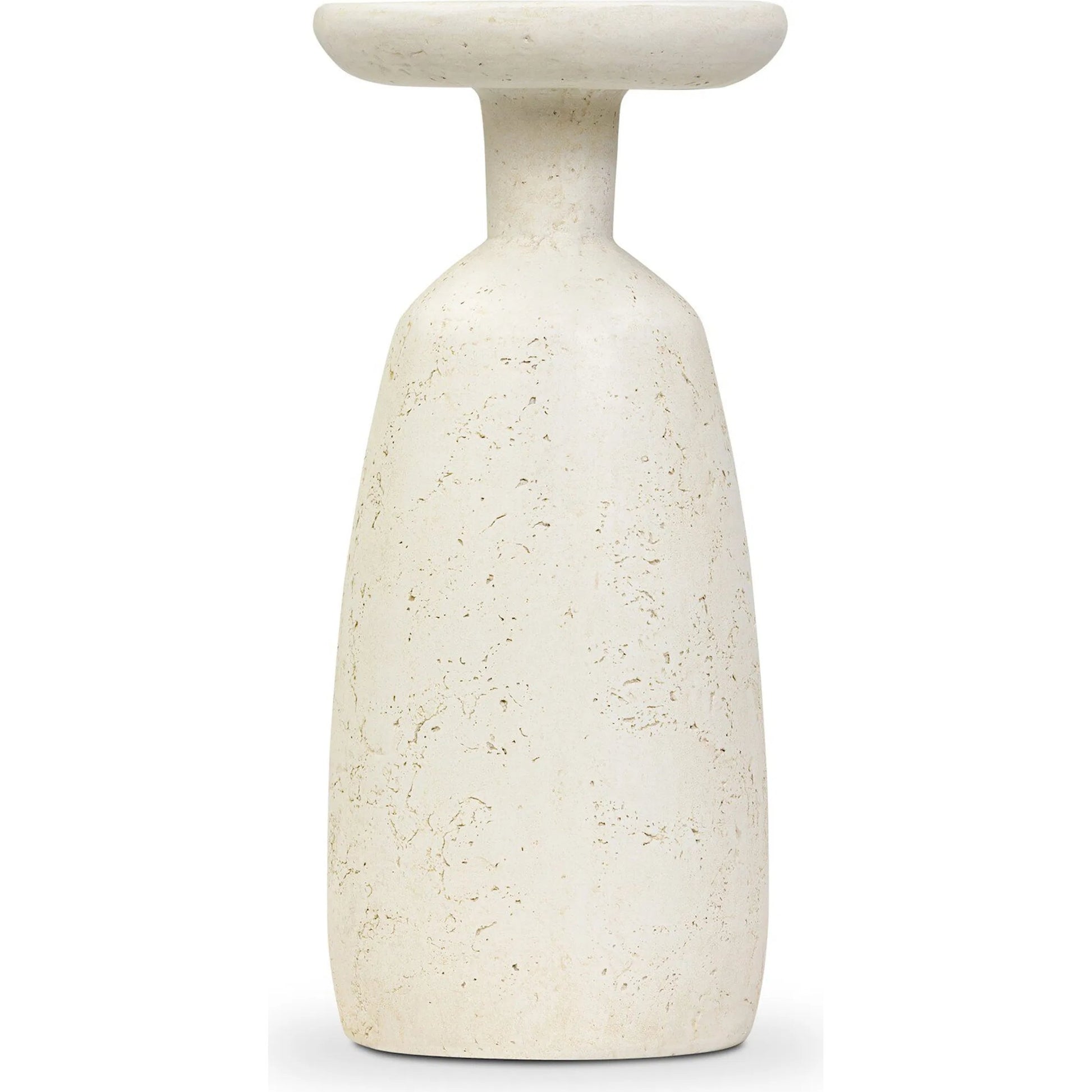 Ramara Outdoor Nesting End Table by Four Hands in aged white concrete. Made from solid concrete in a transitional style.