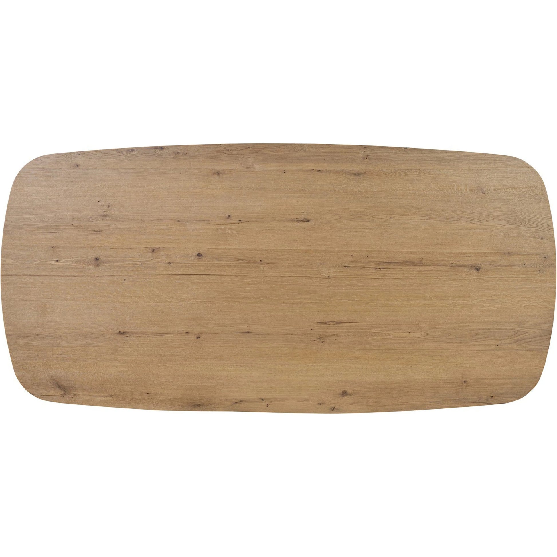 Barto Dining Table by Four Hands in aged smoked oak veneer. Made from thick oak veneer, solid oak in a transitional style.