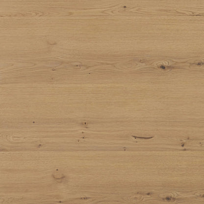 Emmer Dining Table by Four Hands in aged smoked oak, aged smoked oak veneer. Made from solid oak, thick oak veneer in a transitional style.