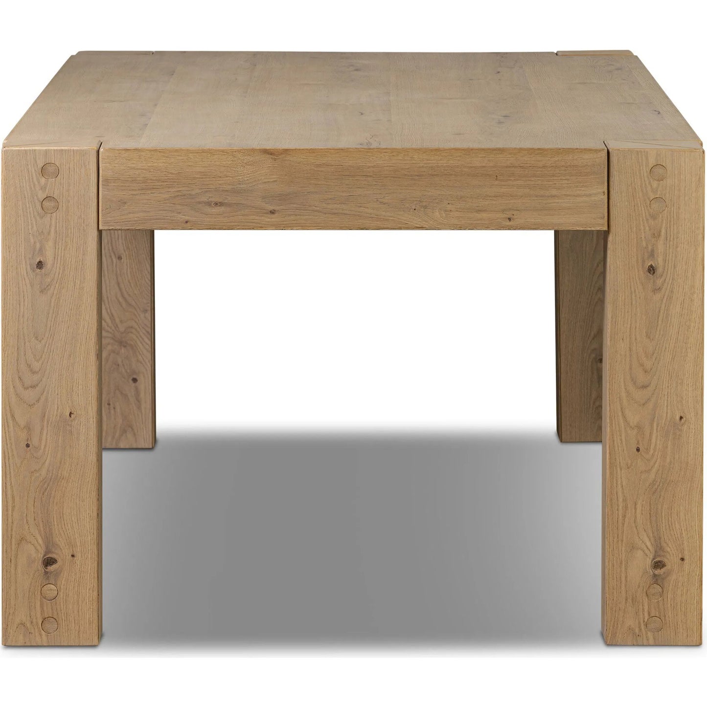 003 SI-2446545 | Additional Silo | Emmer Dining Table by Four Hands in aged smoked oak, aged smoked oak veneer. Made from solid oak, thick oak veneer in a transitional style.