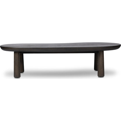 Clara Coffee Table by Four Hands. Made from oak veneer, solid oak in a transitional style.