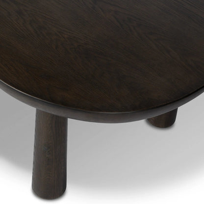 Clara Coffee Table by Four Hands. Made from oak veneer, solid oak in a transitional style.