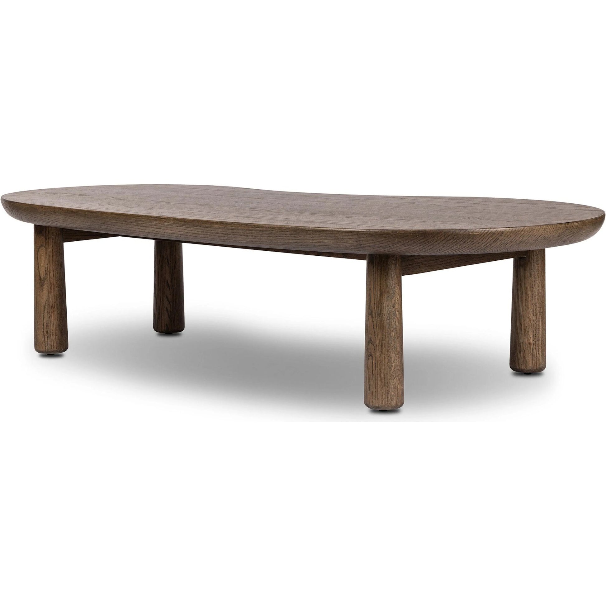 Clara Coffee Table by Four Hands. Made from oak veneer, solid oak in a transitional style.