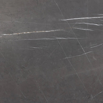 Rayna Coffee Table by Four Hands in grey italian marble, rubbed bronze. Made from solid marble, iron in a unique style.