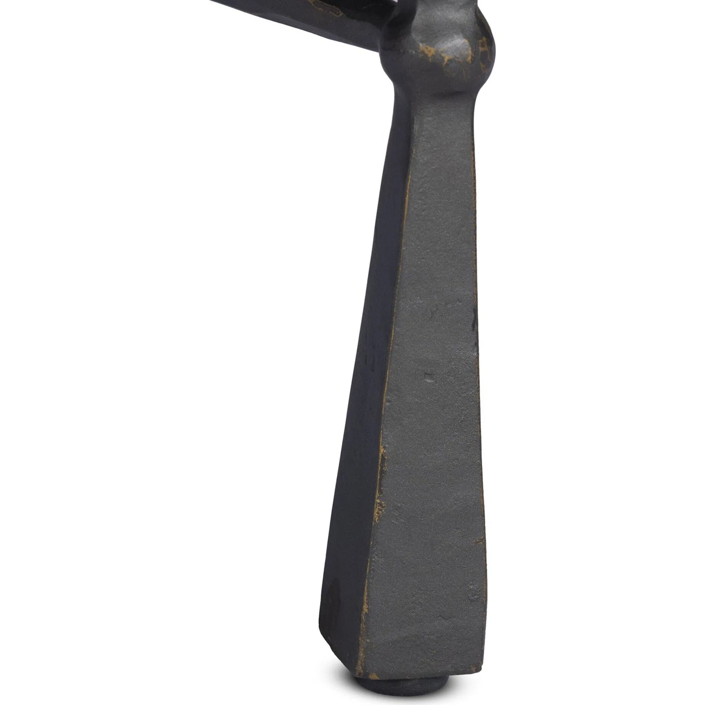 010 SI-2531683 | Closeup | Rayna Coffee Table by Four Hands in grey italian marble, rubbed bronze. Made from solid marble, iron in a unique style.