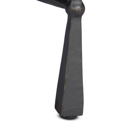 Rayna Coffee Table by Four Hands in grey italian marble, rubbed bronze. Made from solid marble, iron in a unique style.