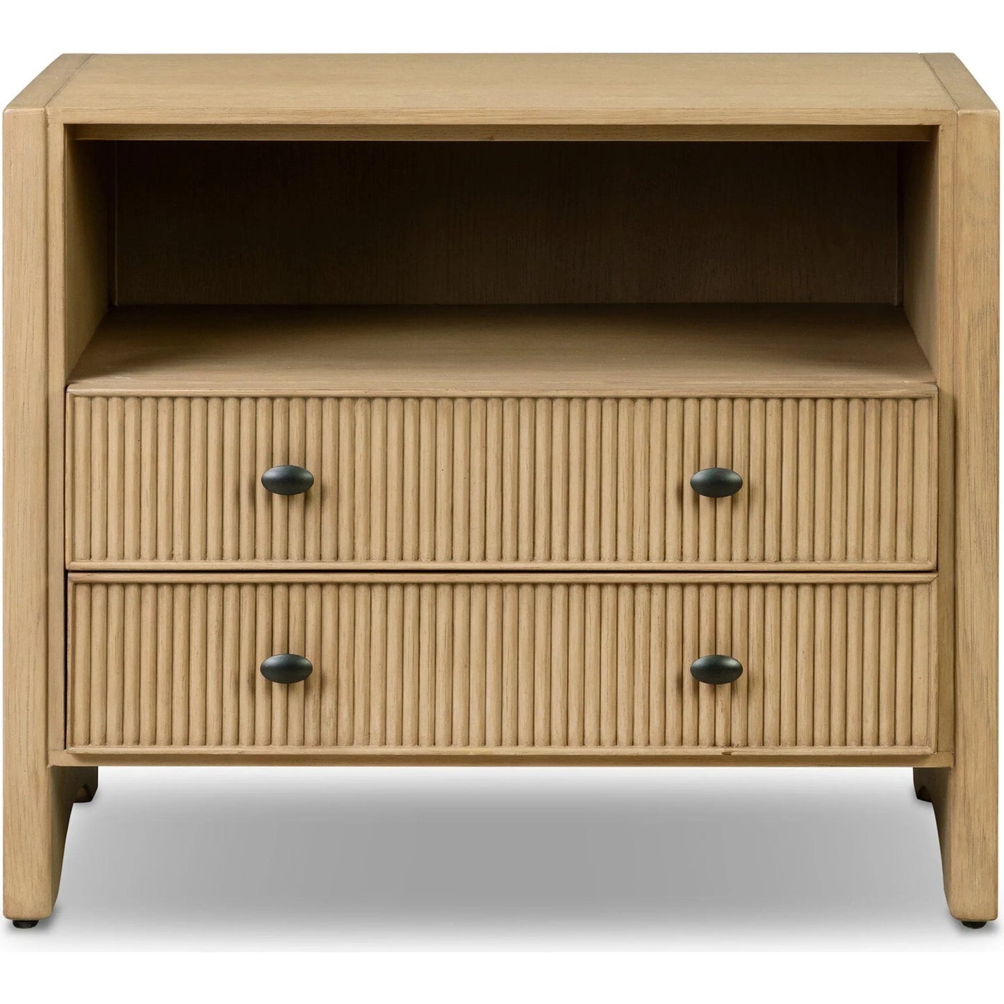 002 SI-2531632 | Additional Silo | Hazel Nightstand by Four Hands in light wash oak veneer. Made from thick oak veneer, solid oak in a unique style.